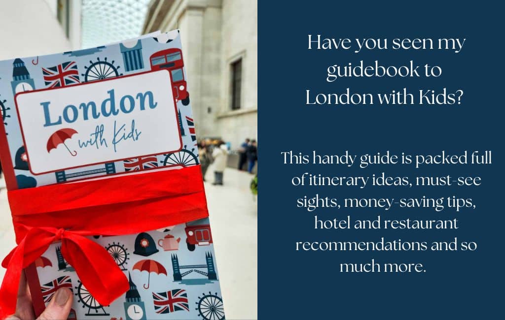 London guidebook with kids