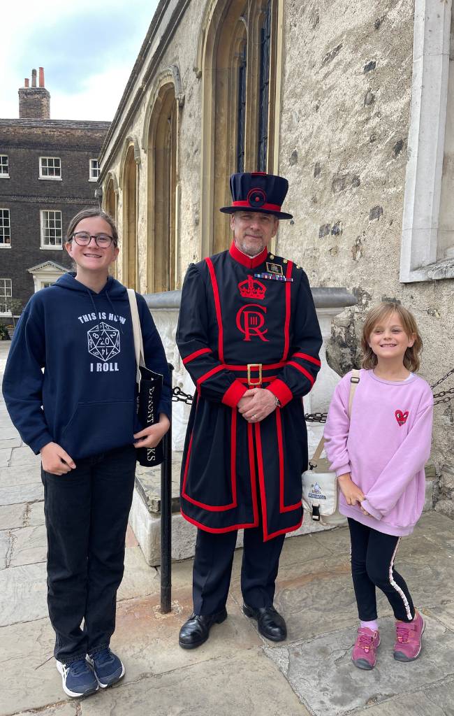 Tower of London with kids