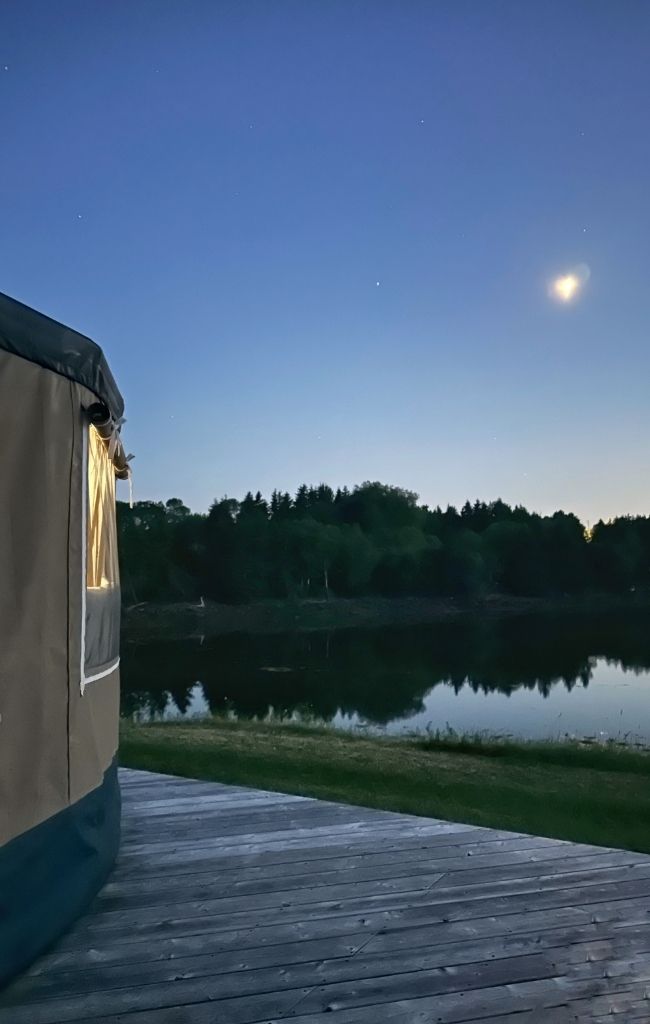 Yurts in the vineyard