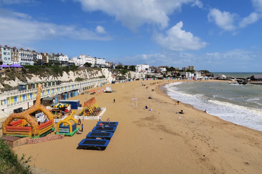 Beaches near London by train