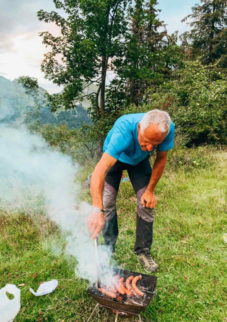 Wild camping in the French Alps