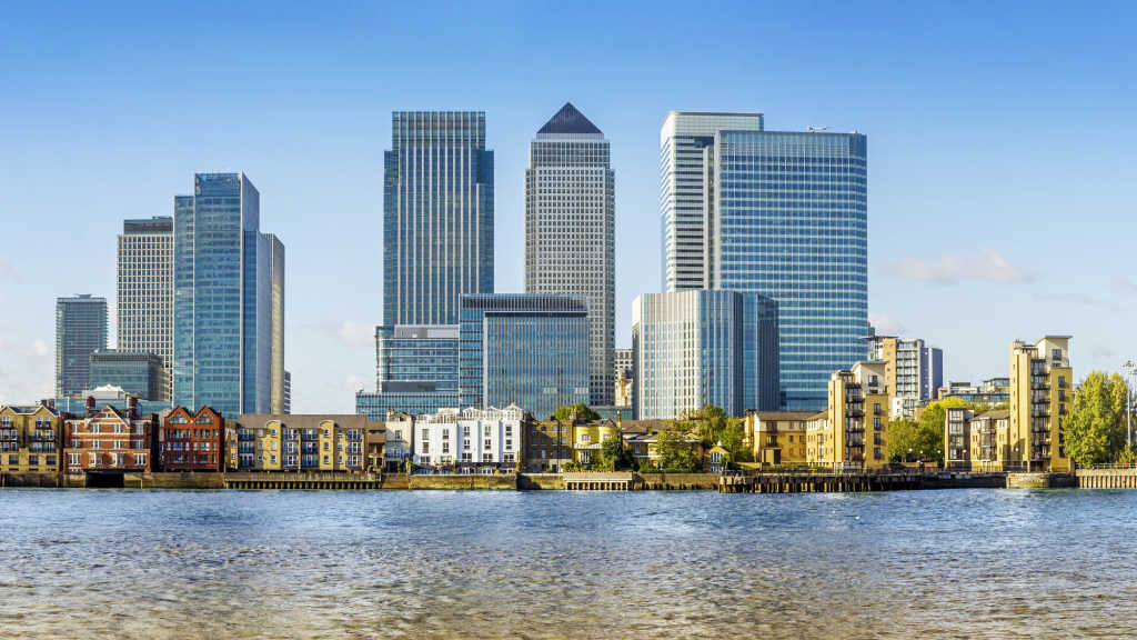 Canary Wharf with kids