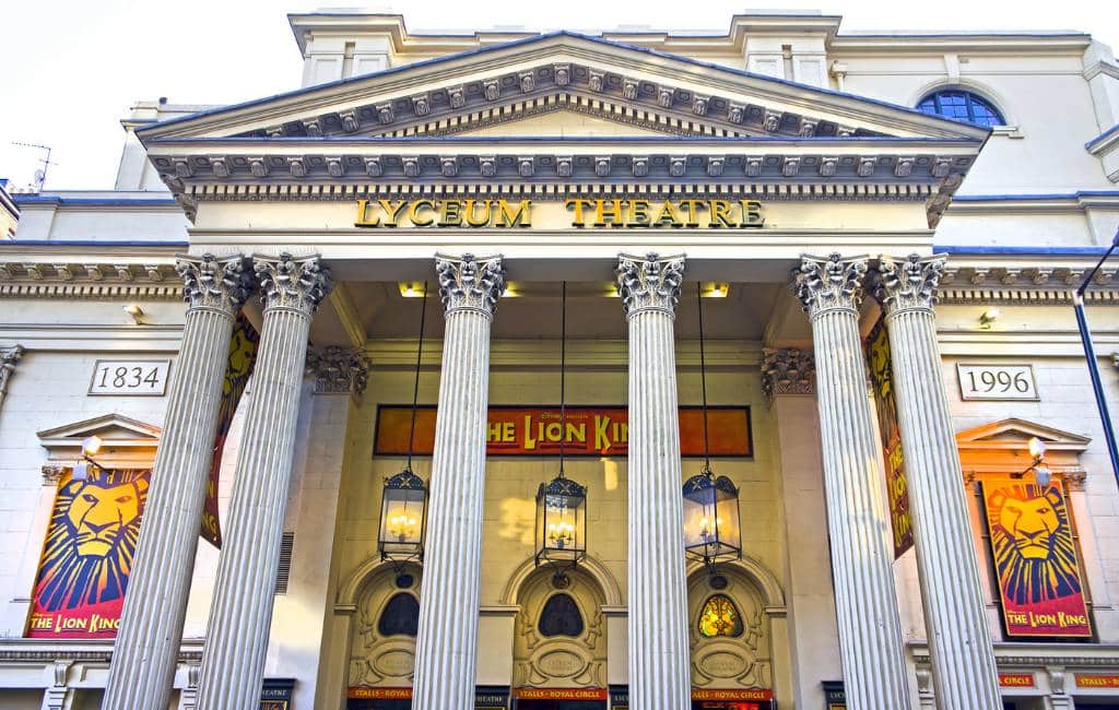 Restaurants near the Lyceum theatre London