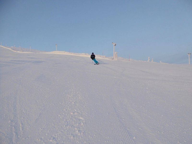 Yllas skiing