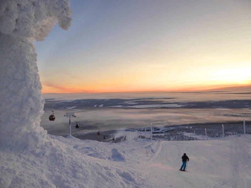 Skiing in Finland